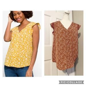 Monday Fun Ari Flutter Sleeve Top from Stitchfix